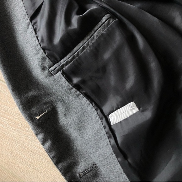 J. Crew Super 120s Merino Wool Grey Blazer Jacket - Picture 7 of 15